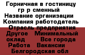 Горничная в гостиницу-гр/р сменный › Название организации ­ Компания-работодатель › Отрасль предприятия ­ Другое › Минимальный оклад ­ 1 - Все города Работа » Вакансии   . Белгородская обл.